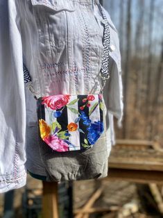 Floral and Gray Crossbody Purse, Bag, Belt Bag - Etsy Spring Crossbody Shoulder Bag With Adjustable Strap, Summer Crossbody Belt Bag With Removable Pouch, Summer Crossbody Belt Bag With Adjustable Strap, Multicolor Crossbody Flap Bag With Adjustable Strap, Spring Crossbody Shoulder Bag, Multicolor Crossbody Flap Bag, Spring Satchel With Adjustable Strap And Pouch Shape, Spring Shoulder Bag With Snap Closure, Spring Shoulder Bag With Cell Phone Pocket