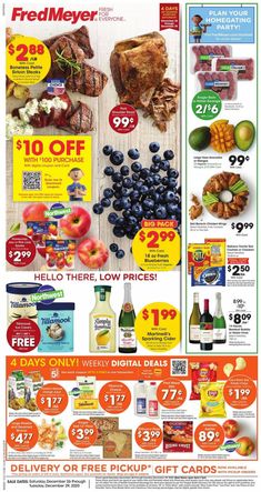 the flyer for fresh market's black friday sale