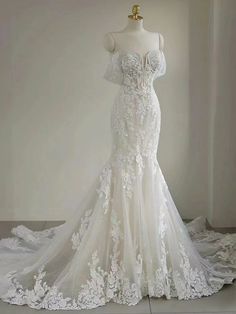 Ivory Sweetheart Illusion Neckline Wedding Dress, Lace Mermaid Wedding Dress Veil, Wedding Dress Mermaid Sleeveless, Wedding Dresses With Lace Train, Wedding Dress Corset Top Lace, Sweet Heart Neckline Wedding Dress Mermaid, Wedding Dresses 2022 With Lace, Mermaid Wedding Dress Uk, Elegant Lace Wedding Dress Veaul