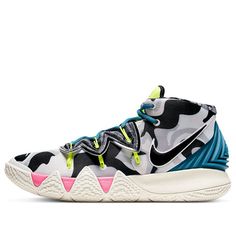 Nike Kybrid S2 'What The Neon' CQ9323-002 (SNKR/Unisex/Mid Top/Basketball/Kyrie Irving) Multicolor Casual Sneakers For Basketball, Casual Multicolor Sneakers For Basketball, Casual Multicolor Basketball Shoes, Basketball Kyrie Irving, Kybrid S2, Kyrie Irving, Volleyball Shoes, Mid Top, Volleyball