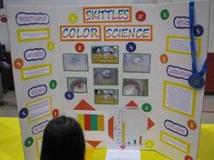 skittle science project Easy Science Fair Projects, Color Science, 4th Grade Science