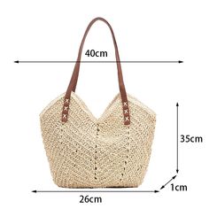 Shape: Casual ToteHandbags Type: Shoulder BagsTypes of bags: Shoulder & HandbagsOrigin: CN(Origin)Main Material: StrawClosure Type: HaspHardness: HARDExterior: NONEStyle: BohemianLining Material: PolyesterOccasion: VersatileGender: WOMENPattern Type: KnittingNumber of Handles/Straps: TwoInterior: No PocketDecoration: NONEItem Type: Handbagsshoulder bag: large capacity shoulder bagtote bag: women straw tote bagdesign bag: shopping design bag Casual Beige Tote Shoulder Bag, Trendy Light Brown Bag For Vacation, Trendy Light Brown Shoulder Bag For Vacation, Trendy Light Brown Vacation Bag, Light Brown Large Capacity Bag For Vacation, Casual Beige Rectangular Bucket Bag, Casual Rectangular Beige Bucket Bag, Light Brown Large Capacity Vacation Bags, Casual Light Brown Crochet Bag For Travel