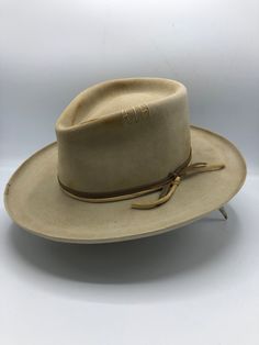 Alex – JW Bennett Vintage Fedora With Flat Crown, Vintage Fitted Fedora For Ranch, Fitted Vintage Fedora For Ranch, Vintage Fitted Felt Hat For Ranch, Vintage Leather Fedora For Rodeo, Rustic Fitted Felt Hat With Curved Brim, Rustic Brimmed Felt Hat, Vintage Fitted Hat For Ranch, Fitted Vintage Hat For Ranch