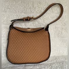 Brand New Beautiful Steve Madden Saddle Beige Bchance Purse Shoulder Vegan Another Beautiful And Unique Design From Steve. Madden Using Vegan Leather Construction With Mixed Texture Knitted Face. Turn Style Closure. Exterior Boasts Gold -Tone Accents, Slip Pocket At Back, And Gold Brand Logo Fully Lined Polyester Interior. Interior Boasts Back Wall Zip Pocket And Two Slip Pockets. Approximate Measurements: * Bottom Width: 9.5” * Depth: 3.25” * Height: 8.5” * Adjustable Shoulder Buckle Strap Chic Camel Shoulder Bag For Errands, Brown Crossbody Hobo Bag With Gold-tone Hardware, Light Brown Crossbody Shoulder Bag For Errands, Chic Beige Hobo Bag With Leather Trim, Light Brown Shoulder Bag With Adjustable Strap For Errands, Everyday Light Brown Shoulder Bag With Gold-tone Hardware, Chic Beige Shoulder Bag With Leather Trim, Light Brown Satchel Shoulder Bag With Gold-tone Hardware, Chic Light Brown Crossbody Hobo Bag