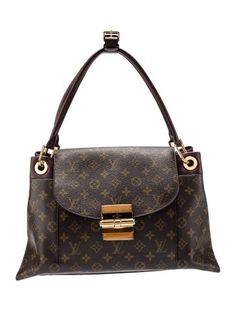 Louis Vuitton Top Handle BagBrown Coated CanvasLV MonogramBrass HardwareLeather TrimRolled Handles & Dual Shoulder StrapsSingle Exterior PocketAlcantara Lining & Six Interior PocketsPush-Lock Closure at FrontProtective Feet at Base Louis Vuitton Top, Handbag Handles, Louboutin Shoes, Work Bags, Saint Laurent Bag, Bag Handle, Accessories Jacket, Christian Louboutin Shoes, Shop Necklaces