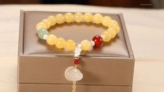 This gemstone bracelet is very suitable for daily wear. It can also be given to girlfriends, daughters, mothers, or as a birthday gifts to friends. 💎Main materials: Yellow Jade Size: My bracelets are elastic bracelets,the size of the bracelets is about 6-7.8 inches without stretching, so they can be suitable for most people's wrist,and if you had big wrist,still no problem,it's elastic. 💎About color: Most bracelet colors are consistent with pictures, but because some natural stones are differe Jade Bracelets With Natural Stones As Gift, Spiritual Jade Crystal Bracelet Gift, Jade Bracelets With Round Beads For Gifts, Agate Bracelets With Natural Stones As Gift, Round Jade Crystal Bracelet For Gift, Jade Crystal Round Bracelet Gift, Agate Gemstone Beads Crystal Bracelet As Gift, Jade Crystal Bracelet Gift, Round Agate Crystal Bracelet Gift