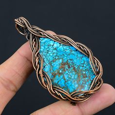 Handmade Copper Chain Size 18-20Inch - https://www.etsy.com/in-en/listing/1162990726 Welcome to our little shop, where you can find handmade copper wire jewelry and more, for you and your loved ones. We do accept custom orders also, kindly message us for more. Turquoise Gemstone Copper Wire Wrapped Handmade Pendant Gemstone : Turquoise  Metal : Copper * Protection:- Copper will be tarnished after a while so try to limit contact with lotions, soaps or anything moist and never wear it in the shower, swimming or anywhere else it may come in contact with water. If tarnish becomes an issue, you may clean this item with jewelry cleaning cloth or ultra polishing pads. * Packing:- Your jewelry arrived in a beautiful gift box stored in bubble wrap for safe travel. * Rush your order: Please contact Handmade Copper Turquoise Necklace, Handmade Turquoise Copper Necklace, Handmade Turquoise Necklace With Copper, Turquoise Wire Wrapped Pendant Necklace, Handmade Copper Turquoise Jewelry, Handmade Turquoise Chrysocolla Necklace, Handmade Copper Jewelry In Turquoise, Blue Gemstone Copper Jewelry, Bohemian Blue Wire Wrapped Turquoise Necklace