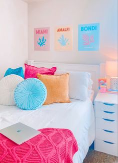 Trendy Dorm Room Decor Preppy Small Bedroom Ideas, Preppy Beds, Diy Preppy, Bedroom Preppy, Preppy Things