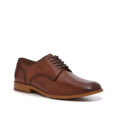 Vince Camuto-Olek Oxford Add a professional touch to tailored looks with the Olek oxfords from Vince Camuto. Crafted with a high-quality leather material, a sleek silhouette, and detailed stitching. Classic Fitted Oxford Lace-up Shoes, Timeless Brown Oxford Lace-up Shoes, Timeless Brown Lace-up Oxford Shoes, Timeless Brown Oxfords For Business Casual, Fitted Plain Toe Oxfords For Work, Classic Brown Semi-formal Oxfords, Timeless Oxford Material Oxfords For Business Casual, Classic Brown Oxford Leather Shoes, Semi-formal Cognac Oxfords With Brogue Detailing