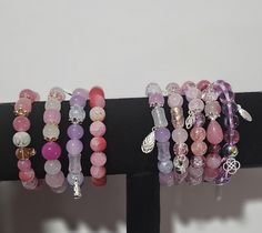 Adding some color to your wrist with this brand new stylish beaded stretch bracelet in a beautiful shade of pink with hints of blue or lavender. The bracelet features 8mm beads silver  finish. They fit comfortably on wrist size 7.5" and stretches to fit wrist sizes 8". Perfect for adding a touch of flare to your outfit. This beaded bracelet will complement any jewelry collection.  For any questions or concerns , please feel free to make contact  with us. Regards Shade Of Pink, Glass Beaded Bracelet, Fashion Beads, 8mm Beads, Glass Beaded Bracelets, Pink Bracelet, Beaded Stretch Bracelet, One 1, Pink Glass