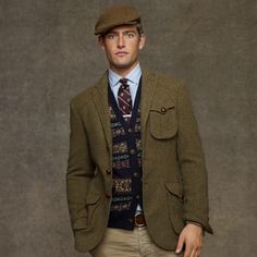 Olive Blazer, Norfolk Jacket, Tweed Sport Coat, Fashion Preppy, Mens Sport Coat, Mens Attire, Winter Jacket Men, Mens Fall, Harris Tweed