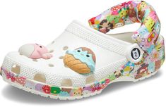 PRICES MAY VARY. Dive into a world of comfort and cuteness with the Crocs Squishmallows Classic Clogs. Crafted with the signature Croslite material, these adorable clogs have a simple yet timeless design that makes them ideal for all-day adventures, whether indoors o Pivoting heel strap offers a secure fit. Round toe design. Man-made outsole. Toddler Crocs, Plush Fabric, Clogs Shoes, Shoe Charms, Toe Designs, Toddler Shoes, Mule Clogs, Strap Heels, Easy Wear