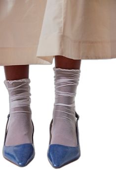 Elegant Sheer Spring Hosiery, Elegant Sheer Hosiery For Spring, Elegant White Socks For Spring, Elegant Party Socks For Summer, Spring Sheer Stretch Stockings, Feminine Fitted Socks For Spring, White Summer Party Stockings, Summer Party White Stockings, Sheer Hosiery For Spring Party