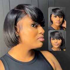 Tiktok Saebunny Misma peluca- Peluca corta y rizada Bob 13 * 6/13 * 4/ – AMANDAHAIRS Natural Hair Bob Cut, Hair Short Bob, Short Cut Wigs, Straight Bob Wig, Full Lace Front Wigs, Bob Cut Wigs, Indian Human Hair, Quick Weave Hairstyles, Choppy Hair