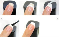 Natural Nail Tips, New French Manicure, Tips Nails, French Manicure Nails, Easy Nails, French Nail Art, Manicure Tips, Ideas Nails, Nail Art Kit