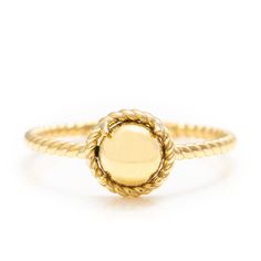 14k Solid Gold Premium Dome Ring, Real Gold Unique Design Round Ring For Her, Handmade Fine Jewelry By Selanica. 💙 The ring material is 14k solid gold, should not be confused with gold plating or filling. It will never tarnish or fade over time. We're offering the finest quality in solid gold jewelry. 💙 Our jewelry is handcrafted with love and great care at San Francisco Bay! All of our items are 14k stamped for authenticity. You will receive them exactly as pictured.  💙 Quick shipping - Your order will be handcrafted and shipped in a few days. 🎁 They are delivered in a nice jewelry box, ready to be presented as a precious gift. 💙 We also design and make custom orders. We work with diamonds and all types of gemstones. Please don't forget to add us to your favorites. Thank you for visi Nice Jewelry, Precious Gift, Handmade Fine Jewelry, Dome Ring, 14k Rose Gold Ring, Types Of Gemstones, Round Rings, Solid Gold Jewelry, Domed Ring