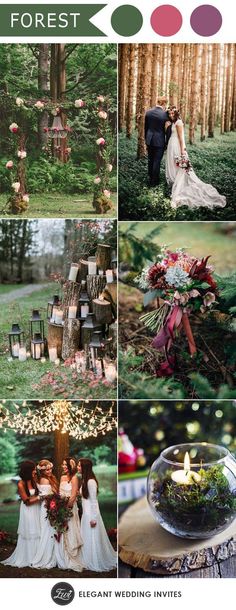 an instagram page with photos and text that reads forest, save the date on it