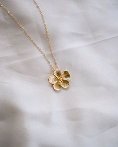 Bloom Gold Necklace – Wander + Lust Jewelry Luxury Gold Flower Necklace, Gold Necklace Flower, Gold Pendant Flower Necklace With Clavicle Chain, Gold Flower Pendant Necklace For Party, Gold Flower Shaped Necklace With Clavicle Chain, Gold Flower Necklace With Clavicle Chain, Elegant Yellow Flower Pendant Necklace, Gold Flower Necklace For Party, Gold Necklaces Aesthetic