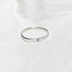 Letter Ring - Stacking Rings - Dainty Ring - Stackable Ring Bands - Amaná Penina Description These modern minimalistic stacking ring make a great set and work well as everyday jewelry. The stacking rings are just right for wearing alone, as a knuckle ring or as a set. Also available in 14k Gold-filled. Please feel free to contact us for any customization ideas and requests! About Amaná Penina Every single product we made is handmade and made to order in your size in our workshop located in San J Simple Silver Band Ring, Simple Rings Everyday Casual Silver, Adjustable Stackable Initial Ring For Everyday, Dainty Stackable Initial Ring With Open Design, Dainty Stackable Initial Open Ring, Dainty Initial Open Ring Stackable, Minimalist Stackable Initial Ring For Anniversary, Dainty Engraved Open Ring For Everyday, Modern Personalized Stackable Rings For Everyday