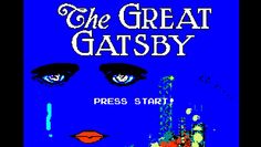 an old computer screen with the words,'the big gatsby '