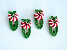 These beautiful hair clips feature Christmas-themed designs. They are comfortable to wear. These hair snaps are perfect unique gifts for baby girls, toddlers, girls, daughters, and granddaughters. Whether you're looking for a Christmas, birthday, or baby shower gift, these cute crochet hair accessories are sure to please. 🪡 PRODUCT DETAILS: * Materials: Crochet, Amigurumi * Size: ~ 2-3 inches x ~ 1-1.5 inches * Durable design, high-quality craftsmanship * Perfect unique gift for toddlers, baby girls, daughters, granddaughters * Note that the prices are provided for a single hair clip, not for a set of 2. 🪡 SHIPPING: All orders will be processed in standard 3-5 business days and will be shipped using USPS First-Class mail which generally arrives in 2-6 business days. Follow us on Instagra Gingerbread Hair Bow, Christmas Hair Clip, Hair Snap, Unique Hair Clip, Simple Cards Handmade, Beaded Hair Clips, Crochet Hair Clips, Christmas Hair Accessories, Candy Hair