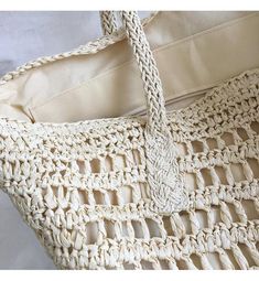 Large Fashion Straw Woven Tote Bag, Vintage Vibes, Summer Bag, Everyda – Elena Handbags Everyday Shoulder Bag, Handbags Large, Woven Tote Bag, Summer Bag, Bag Vintage, Crochet Handbags, Large Fashion, Vintage Vibes, Beautiful Bags