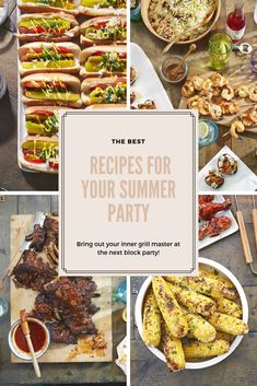 the best recipes for your summer party