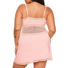 Primrosa is a romantic slip with soft-knit fabric, double-lined cups, and mesh panels with lace trim. She's perfect for date night or a sexy night-in. Sheer Lace Sleep Slip, Pink Sheer Lace Sleepwear, Pink Sheer Camisole Sleepwear, Sheer Pink V-neck Sleepwear, Seashell Pink, Pink V-neck Nightgown With Lace Trim, Babydoll Lingerie, Shes Perfect, Adore Me