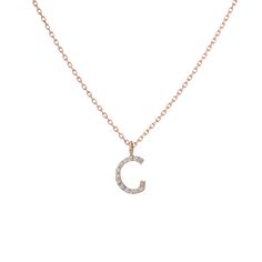 Mini Letter Charm Pendant with White Diamonds 14K – AUrate New York Rose Gold Necklace With Cable Chain And Round Pendant, Rose Gold Necklace With Round Pendant And Cable Chain, Everyday Diamond Charm Necklaces With Adjustable Chain, Everyday Diamond Charm Necklace With Adjustable Chain, Rose Gold Jewelry With Round Pendant And Cable Chain, Fine Jewelry Rose Gold Cable Chain Necklace, Minimalist White Gold Necklace With Gold Chain, Rose Gold Diamond Necklace With Cable Chain As Gift, Sterling Silver Initial Pendant Necklace With Cable Chain