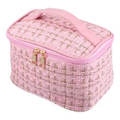 Item Function: 1. The large cosmetic bag can hold skin care products and various cosmetics. Zippered mesh pocket on the top compartment can hold small items and keep them in place. 2. The makeup bag is made of Woolen, durable, and scratch-resistant, which can effectively protect all your precious cosmetics. 3. Soft handle, reliable zippers, good lining, simple and elegant design. Our makeup case would be a good gift for women and girl. 4. Please Note: Beauty products are not included in the pack Makeup Storage Case, Large Makeup Bag, Briefcase Women, Large Cosmetic Bag, Beg Tangan, Makeup Bag Organization, Leather Handbags Women, Cool Gifts For Women, Handbag Wallet