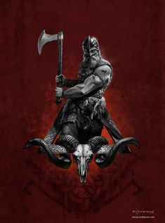 Viking Warrior Art, Norse Mythology Book, Art Viking, Warrior Art, Viking Life