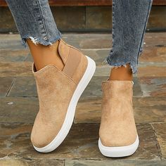 Category:Boots,Sneakers; Upper Materials:Suede; Season:Spring   Fall; Heel Type:Flat Heel; Gender:Women's; Activity:Walking; Toe Shape:Round Toe; Type:Booties Ankle Boots; Style:Minimalism,Fashion,Casual,Sporty; Heel Height(inch):<1; Outsole Materials:MD (Phylon); Occasion:Outdoor,Daily; Closure Type:Loafer; Pattern:Leopard; Listing Date:09/04/2023; 2024 Trends:Plus Size; Foot Length:null; Foot Width:null; Size chart date source:Provided by Supplier. Fashionable Comfortable Shoes, Fall Heel, Minimalism Fashion, Shoes Boots Ankle, Sporty Casual, Boots Sneakers, Ankle Boots Flat, Casual Heels, Casual Sporty