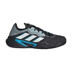 the adidas shoes in grey and blue