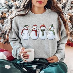 Celebrate the Season in Style with our Christmas Print Sweatshirt! Perfect for cozy holiday gatherings or a heartwarming gift, it’s the festive flair you need. Limited Edition – Grab yours before it’s gone! Christmas Long Sleeve Tops With Cozy Fit, Winter Crew Neck Tops As Gifts, Cozy Christmas Tops With Relaxed Fit, Cozy Relaxed Fit Christmas Tops, Cozy Winter Holiday Tops, Winter Holiday Relaxed Fit Tops, Winter Holiday Tops With Relaxed Fit, Relaxed Fit Winter Holiday Tops, Cozy Christmas Sweatshirt With Relaxed Fit