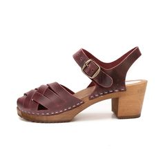 Comfortable and very durable clogs for many years. Made of high-quality genuine leather and wood in our small workshop with passion and attention to details. They are available in four classic colors: brown, navy blue, honey and burgundy. Spring Clogs With Buckle Closure And Low Heel, Low Heel Summer Clogs With Buckle Closure, Summer Low Heel Clogs With Buckle Closure, Spring Low Heel Clogs With Buckle Closure, Leather Mules With Wooden Low Heel, Closed Toe Sandals With Heel Strap And Medium Width, Medium Width Closed Toe Sandals With Heel Strap, Summer Clogs With Rubber Sole And Round Toe, Summer Clogs With Wooden Low Heel