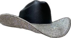 Luxury Cowboy Hat With Rhinestones, Luxury Rhinestone Cowboy Hat, Adjustable Black Hats With Rhinestones, Black Rhinestone Cowboy Hat, Adjustable Black Hat With Rhinestones, Black Straw Hat, Black Hat, Hat Band, Crystal Rhinestone