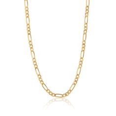 gold chain figaro, made in Italy Luxury Figaro Chain Necklace With Rectangular Links, Luxury Figaro Chain Necklace With Oval Links, Luxury Figaro Chain Link Necklace, Classic Figaro Chain Necklace For Everyday Luxury, Figaro Chain Link Necklace For Everyday Luxury, Everyday Luxury Figaro Chain Link Necklace, Everyday Luxury Figaro Chain Necklace, Timeless Figaro Chain Link Necklace, Timeless Figaro Link Chain Necklace