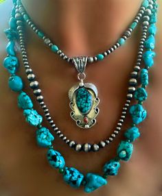 💙🍃You are looking at a stunning turquoise nugget  necklace that is adjustable between 21" and 23"! There is a smooth, round, small,  green bead that separates each blue larger nugget. This is a very cool necklace. Make it part of your Southwestern lineup ⭐️⭐️Stones and size will vary slightly in each pendant due to the fact that they are natural and this is a handmade item. Cheap Turquoise Hippie Jewelry, Cheap Nickel-free Turquoise Necklace For Jewelry Making, Cheap Turquoise Jewelry With Adjustable Cord, Affordable Southwestern Turquoise Necklace For Festivals, Cheap Turquoise Necklace As Gift, Cheap Unique Turquoise Necklace, Cheap Blue Turquoise Necklace For Festivals, Luxury Artisan Untreated Turquoise Necklace, Cheap Turquoise Jewelry For Summer