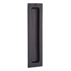 a black door handle on a white background