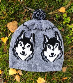 "INSTANT pdf download Description: Soft, warm hat with wolf/husky dog is handcrafted and designed with comfort and warmth in mind. Perfect for through the winter season's.  DIGITAL PATTERN: Colorwork Hat Pattern in 2 sizes for Child/Adult. Skill Level: Intermediate Language: English.  Size: S - Child (20-21'/50-54 cm) L - Adult (22-23'/57-59 cm)  Materials: * 16 inch (40 cm) US 4 (3.5 mm) circular needles or US 4 (3.5 mm) double pointed neeldes. * Yarn Drops Nepal (65% wool, 35% alpaca) 82 yds/1 Wolf Hat, Wolf Husky, Knitting Hats, Wolf Design, Baby Hats Knitting, Diy Hat, Dog Hat, Husky Dogs, Circular Needles