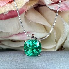 Sleek sellouts! 🤓. Order Cushion Cut Emerald Pendant Necklace For Ladies, 14k Gold Emerald May Birthstone Pendant, Simple Layering Emerald Necklace For Her #5705 at $454.65 #BirthdayGift #EmeraldPendant #TravelJewelry #EmeraldNecklace #CushionCut #MothersDay #GiftForHer #MayBirthstone #AnniversaryGift #SolitairePendant Classic Diamond Cut Necklace For May Birthstone, Diamond Cut Necklace For Anniversary - May Birthstone, Diamond Cut Necklace For Anniversary, May Birthstone, Diamond Cut Necklace For Anniversary With May Birthstone, Diamond Cut Necklaces For Anniversary, May Birthstone, Green Pendant Necklace With Prong Setting, Green Diamond Cut Necklace For Anniversary, Green Pendant Necklaces With Prong Setting, Anniversary Green Diamond Cut Necklace