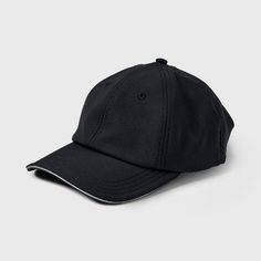 Why we're ALL IN:

Backless baseball hat in a solid black hue made from recycled polyester with added stretch. Offers UPF 50+ protection with a 2.11-inch brim to help keep your eyes shielded from sun's rays. Designed with an adjustable, easy-close fastener to help you find the best fit, it also features a backless design. 

All in Motion™: Made for every move, priced for every day. Black Windproof Sporty Hats, Black Sporty Windproof Hats, Sporty Black Windproof Hats, Sporty Windproof Black Hat, Black Outdoor Hat With Visor, Adjustable Windproof Black Baseball Cap, Black Visor Hat For Outdoor, Black Visor Trucker Hat For Outdoor, Black Sports Windproof Hat