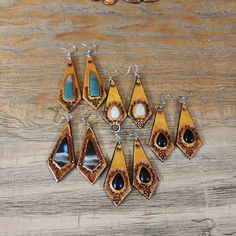 Check out this item in my Etsy shop https://www.etsy.com/listing/1448358146/handmade-tooled-leather-earrings-with Leather Monogrammed Earrings, Brown Southwestern Teardrop Jewelry, Southwestern Brown Teardrop Jewelry, Southwestern Style Brown Teardrop Jewelry, Southwestern Style Teardrop Brown Jewelry, Artisan Brown Teardrop Earrings, Handmade Leather Bohemian Earrings, Artisan Brown Earrings With Natural Stones, Handmade Leather Earrings For Gifts