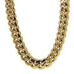 PRICES MAY VARY. GLD Classic Cuban Chain: This signature Miami Cuban gold chain is a must-have in your collection. With the perfect medium-size design, our Cuban chain necklace is a great staple piece of jewelry for men and women for everyday wear or some extra drip. Either way, you're sure to get some much-deserved attention. Real Gold Always: Our proprietary finishing process utilizes the highest-quality materials to maximize the durability of each gold-plated chain. The pristine and even appl Cuban Link Necklace, Cuban Chain Necklace, Chain For Men, 18k Gold Chain, Gold Chains For Men, Miami Cuban, Jewelry For Men, Cuban Link Chain, Cuban Chain