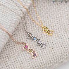 Name Engraving Heart Birthstone Necklace, family 1 to 4 birthstone 14k Gold Silver Personalized, Personalized Gift, Handmade Jewelry, Valentines gift ►HOW TO ORDER 1- Please select your preferred chain length from the variations. 2- Please select your preferred color of the chain and the number of BIRTHSTONES from the variations. 3- Please write your preferred birthstones or months at the ''Add your personalization'' box or the ''note to seller'' box at checkout.  (To avoid mistakes, please writ Heart Cut Birthstone Necklace For Anniversary, Heart Pendant Necklace For Anniversary With May Birthstone, Anniversary Heart Pendant Necklace With May Birthstone, Anniversary Heart Pendant Necklace For May Birthstone, Anniversary Heart Necklace With May Birthstone, Heart Necklace With Birthstone For Mother's Day Birthday Gift, May Birthstone Heart Charm Necklace For Anniversary, May Birthstone Necklace With Heart Charm For Anniversary, Heart Cut Birthstone Necklace For Birthday