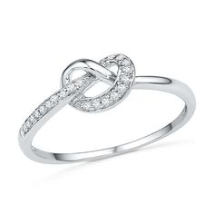 Diamond Love Knot Promise Ring, White Gold or Silver– Jewelry by Johan Cheap Promise Rings, Diamond Knot Ring, Promise Rings For Girlfriend, Cute Promise Rings, Promise Rings Simple, Commitment Rings, Promise Rings For Couples, Couple Wedding Rings, Handmade Engagement Rings