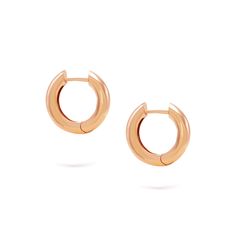 Add a touch of sophistication to your daily style with the Goldens Hoops earrings. Crafted from 14K gold, these medium-sized hoops are perfect for everyday wear. Their timeless and classic golden glow makes them versatile to any jewelry collection. Classic Rose Gold Huggie Earrings For Formal Occasions, Classic 14k Rose Gold Huggie Earrings, Classic Rose Gold 14k Huggie Earrings, Modern Small Hoop Huggie Earrings In Rose Gold, Classic Small Hoop Rose Gold Huggie Earrings, Classic Rose Gold Small Hoop Huggie Earrings, Elegant Small Hoop Earrings In Rose Gold, Classic Rose Gold Huggie Hoop Earrings, Elegant Small Hoop Rose Gold Earrings