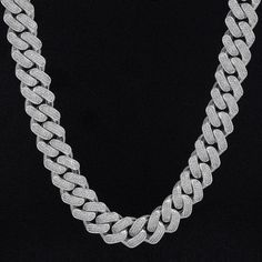 Metal: Stainless Steel. Plating: 18K Gold & Rhodium Plated. Stones: Cubic Zirconia. Width: 12mm. Ice Necklace Jewelry, Vvs Chains, Icebox Chains, Vvs Diamond Chain, Iced Chain, Ice Chain, Diamond Chains For Men, Iced Out Chains, Young Dylan