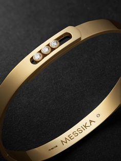 MESSIKA Move Noa 18-Karat Gold Diamond Bracelet for Men | MR PORTER Cartier Mens Bracelet, Icon Jewelry, Cartier Gold, Gold Bracelet Simple, Gold Diamond Bracelet, Mens Diamond Bracelet, Bangle Bracelet Set, Mens Gold Bracelets, Stone Bangle