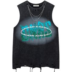 Shirts Trendy Streetwear Tank Top With Crew Neck, Trendy Crew Neck Tank Top For Streetwear, Cotton Sleeveless Muscle Tee For Summer, Cotton Muscle Tee For Summer, Trendy Summer Tank T-shirt, Sporty Sleeveless T-shirt With Letter Print, Crew Neck Cotton Tank Top For Streetwear, Cotton Graphic Print Tank Top With Crew Neck, Graphic Print Crew Neck Tank Top For Summer